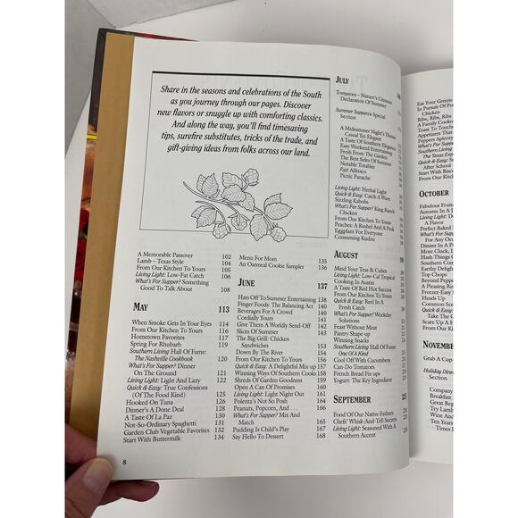 Southern Living 1995 Annual Recipes Book Vintage Entertaining Ideas Tips - Picture 5 of 6